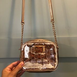 Michael Kors Rose Gold Crossbody Purse